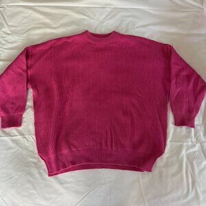 ASOS design hot pink oversized sweater
